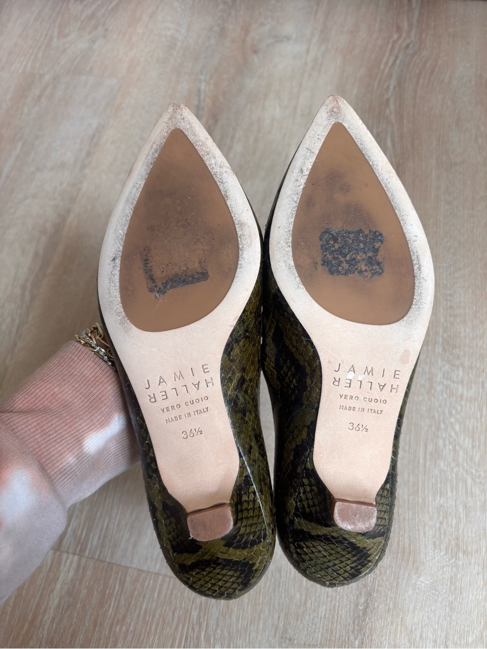 Jamie Haller Python Kitten Heel - Picture 2 of 4